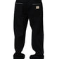 Black Cotton Stretch Straight Men Denim Jeans