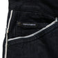 Black Cotton Stretch Straight Men Denim Jeans