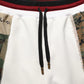 White Camouflage Patchwork Sweatpants Pants