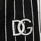 Black Striped DG Patch Men Sweatpants Pants