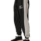 Black Striped DG Patch Men Sweatpants Pants