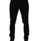 Black Cotton Stretch Skinny Denim Trouser Jeans