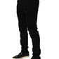 Black Cotton Stretch Skinny Denim Trouser Jeans