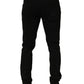 Black Cotton Stretch Skinny Denim Trouser Jeans