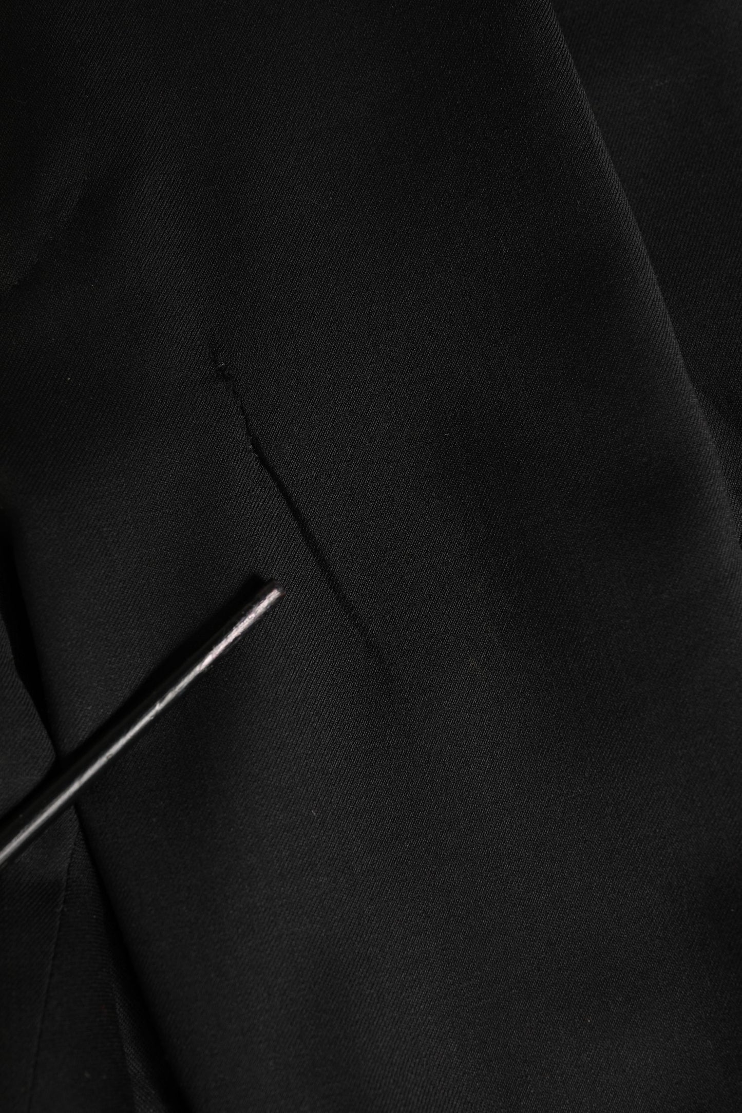 Black Wool Stretch Formal Dress Trouser