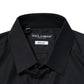 Black GOLD Long Sleeves Formal Dress Shirt