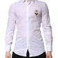 White GOLD Crown Bee Cotton Formal Dress Shirt