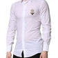 White GOLD Crown Bee Cotton Formal Dress Shirt
