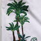 White Palm Embroidery Denim Bermuda Shorts