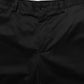 Black Cotton Mid Waist Men Bermuda Shorts