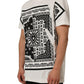 White Bandana Print Cotton Crew Neck T-shirt