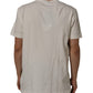 White Bandana Print Cotton CrewNeck T-shirt