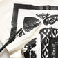 White Bandana Print Cotton Crew Neck T-shirt