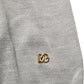 Gray Silk Crew Neck Short Sleeves T-shirt