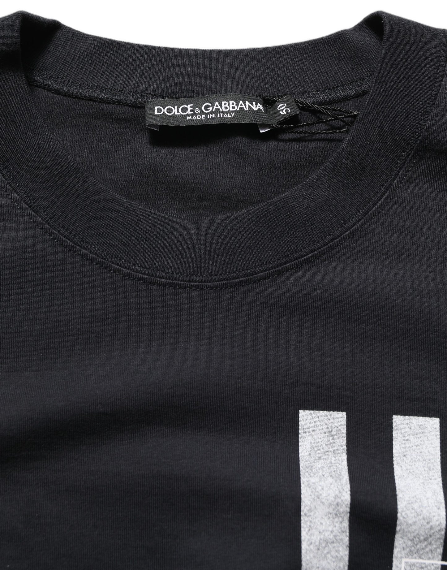 Blue Striped Print Cotton Crew Neck T-shirt