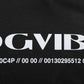 Black Polyester DGVIB3 Oversized Jersey T-shirt