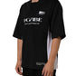 Black Polyester DGVIB3 Oversized Jersey T-shirt