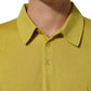 Yellow Cashmere Short Sleeves Polo T-shirt