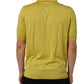 Yellow Cashmere Short Sleeves Polo T-shirt