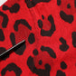 Red Leopard Print Short Sleeved Men T-shirt