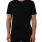 Black Cotton Crew Neck Short Sleeve T-shirt