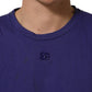Violet Cotton Crew Neck Short Sleeve T-shirt