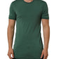 Green Silk Crew Neck Short Sleeves T-shirt
