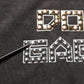 Gray Cotton Logo Stud Embellished T-shirt