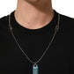 Black Dog Tag Short Sleeve CrewNeck T-shirt