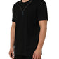 Black Dog Tag Short Sleeve CrewNeck T-shirt