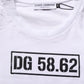 White DG 58.62 Cotton Crew Neck Men T-shirt