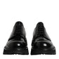 Black Calf Leather Hi-Trekking Derby Shoes