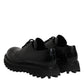Black Calf Leather Hi-Trekking Derby Shoes