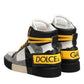 Multicolor Calf High Top Sneakers Shoes