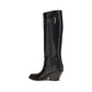 Black Calf Leather Bos Taurus Over The Knee