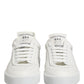 White Miami Leather Low Top Men Sneakers Shoes