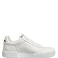 White Miami Leather Low Top Men Sneakers Shoes