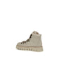 Beige Calf Leather Bos Taurus Lace-Up Boots