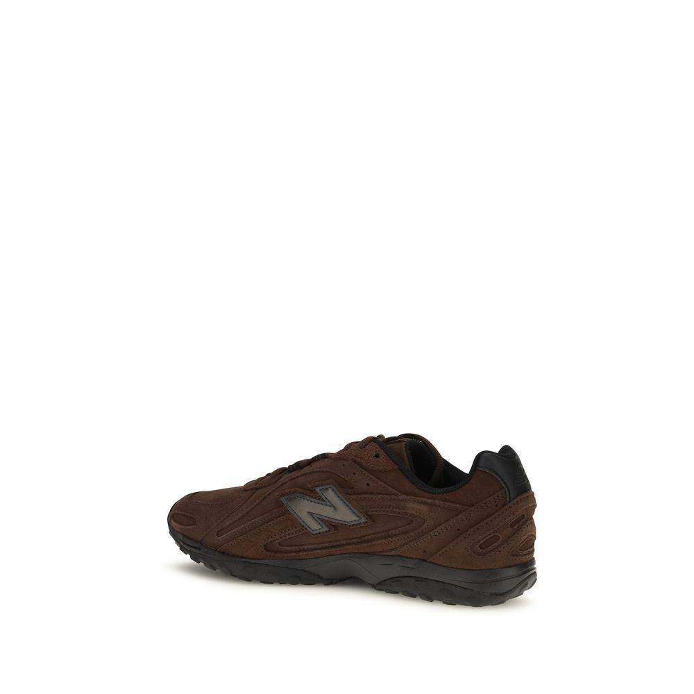 Brown Fabric Athletic Sneakers
