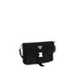 Black Recycled Polyamide Shoulder Bag