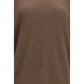 Brown Cotton Sweatshirt