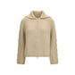 Beige Alpaca Vicugna Pacos Cardigan