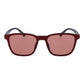 Red Stainless Steel Sunglasses