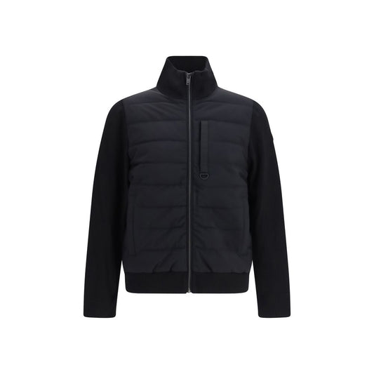 Black Viscose Full-Length Jacket