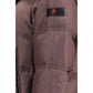 Bordeaux Polyester Full-Length Jacket