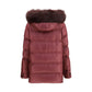 Purple Polyester Full-Length Jacket