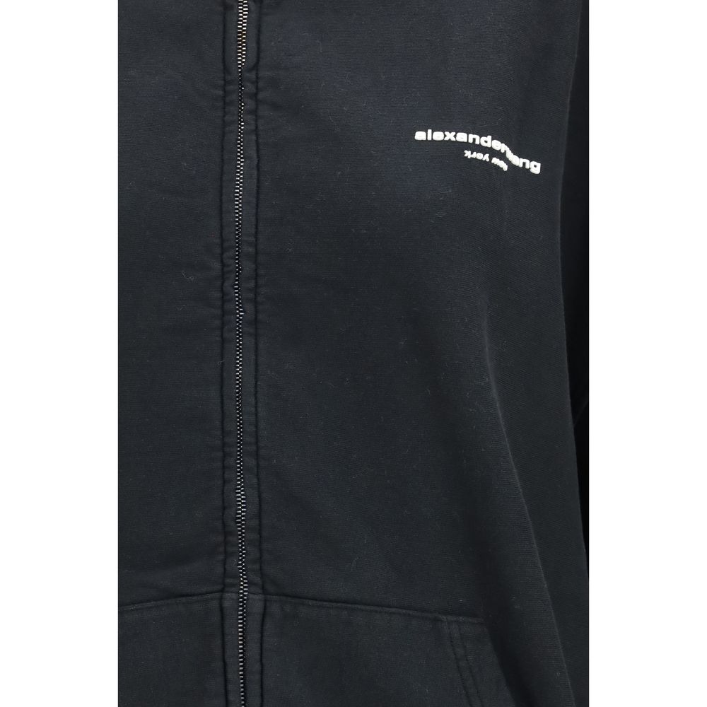 Black Cotton Sweatshirt