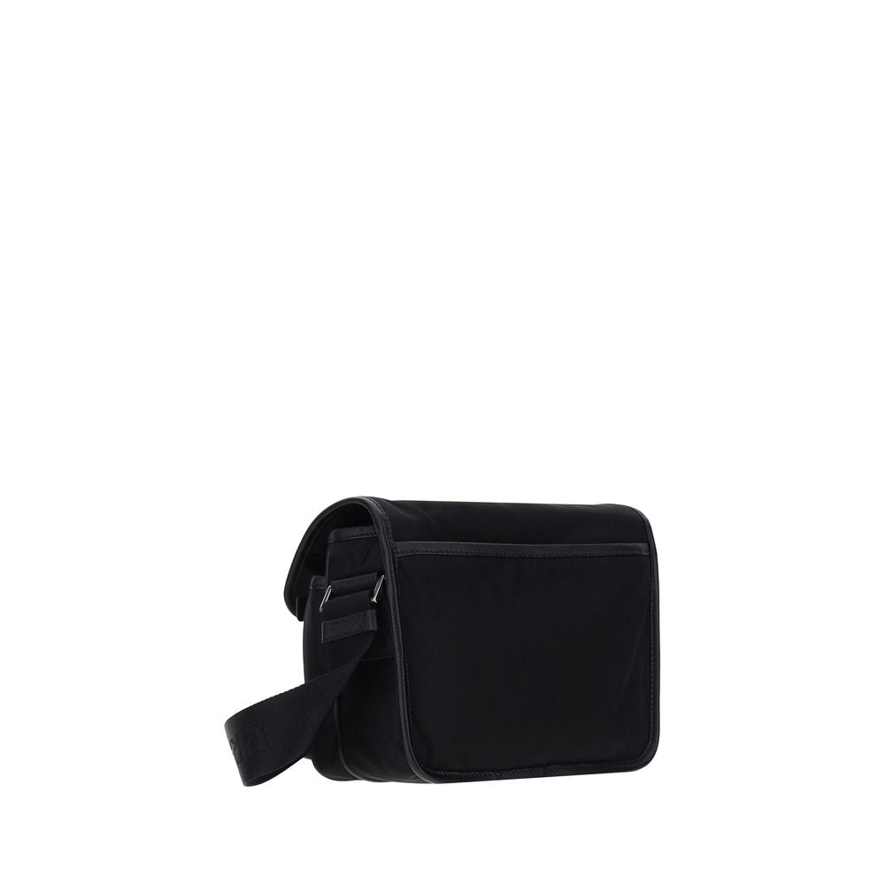 Black Polyamide Shoulder Bag