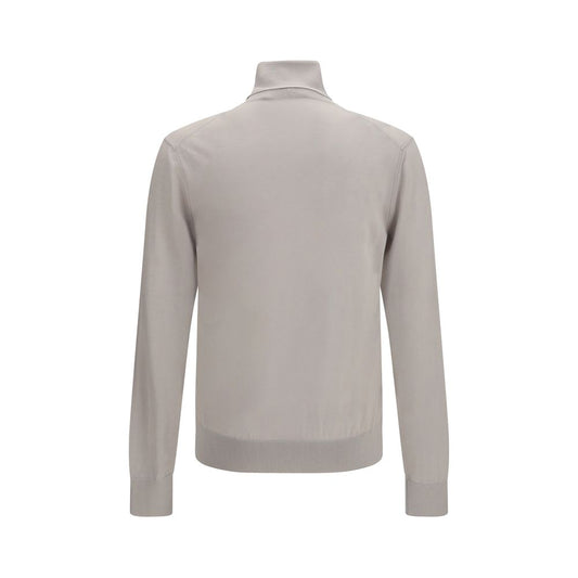 Beige Cashmere Turtleneck