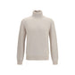Beige Cashmere Turtleneck